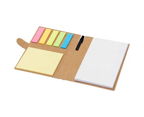 Livret à notes autocollantes Swift avec stylo bille (encre noire) Naturel - Unbranded 10798906