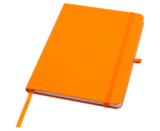 Teak A5 gerecycled notitieboek met harde kaft en gelinieerde pagina's Oranje - Unbranded 10601331