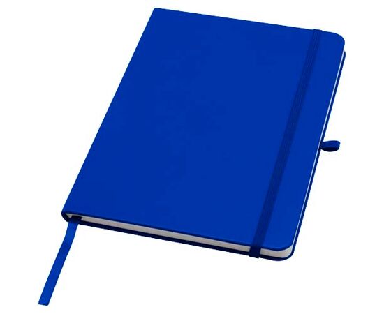 Teak A5 gerecycled notitieboek met harde kaft en gelinieerde pagina's Koningsblauw - Unbranded 10601353