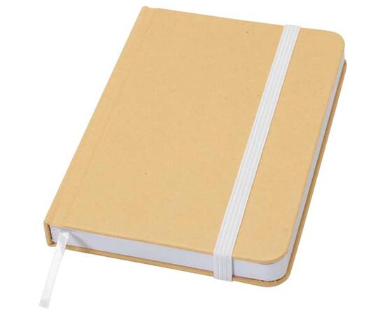 Carnet A6 Reed uni recyclé à couverture rigide Blanc - Unbranded 10602201