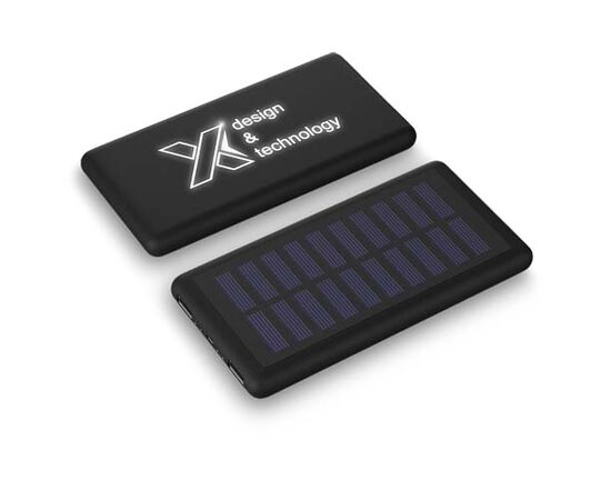 Light-up solar power bank SCX.design P30 8000 mAh Noir - SCX.design 2PX02190