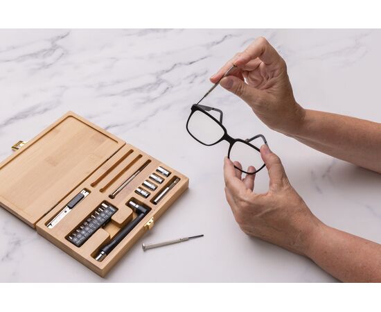 Ensemble d'outils en bambou 21 pièces Carvine Brun - XD Collection P221.709