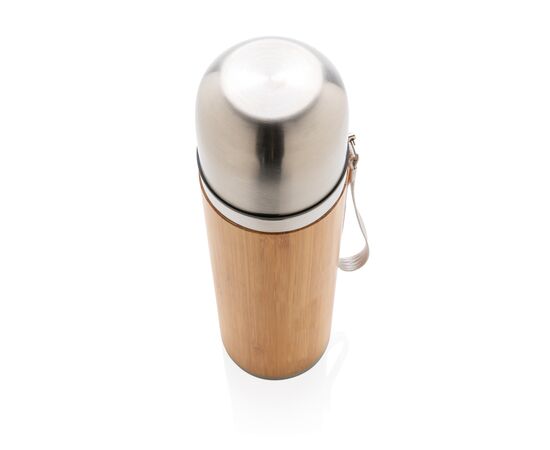 Bamboo vacuum travel flask Brown - XD Collection P433.329