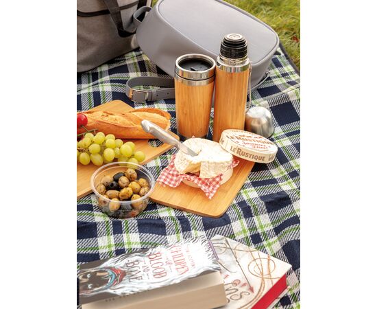 Bamboo vacuum travel flask Brown - XD Collection P433.329