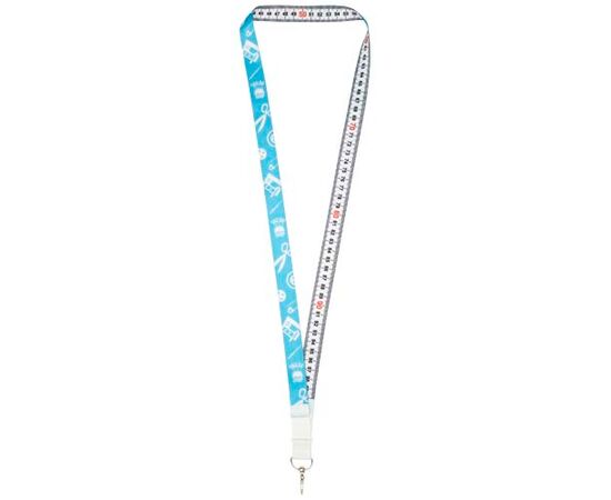 Isla 1 Meter RPET Sublimation Lanyard mit Sicherheitsverschluss Weiss, Weiss, Weiss - Unbranded 1PL06200