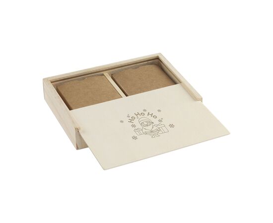 Recycled Playing Cards Double X-Mas Wood -  852944