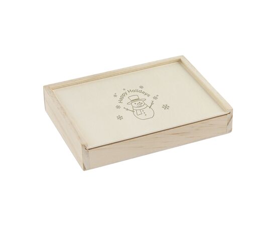 Recycled Playing Cards Double X-Mas Wood -  852944
