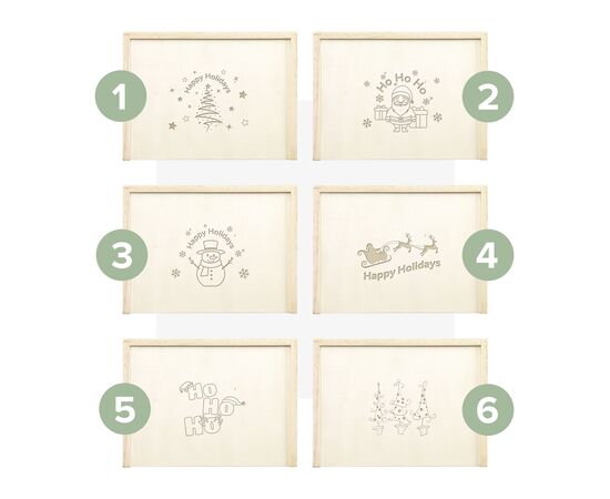 Recycled Playing Cards Double X-Mas Wood -  852944