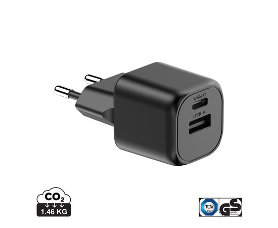 Urban Vitamin Monterey RCS recycled plastic 20W GAN charger Black - Urban Vitamin P301.9701