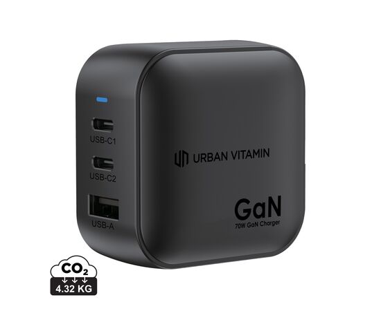 Urban Vitamin Santa Cruz RCS rplastc 70W GAN oplader Zwart - Urban Vitamin P301.9801