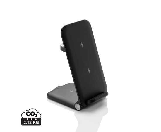 Powerpal 3-in-1 RCS gerecycled plastic 15W oplader Zwart - XD Collection P309.0601