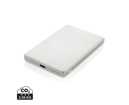 Orion 5.000mAh 5W magnetische Powerbank aus RCS rec. Alu Silber - XD Collection P322.6002
