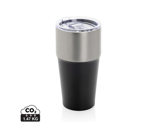 Mug 500ml en acier recyclé certifié RCS Fluid Noir - XD Collection P437.1301