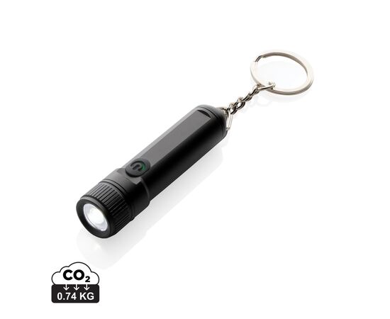 Gear X wiederaufladbare ultrahelle Key-Chain Taschenlampe Schwarz - GearX P514.5001