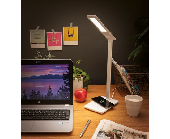 Lampe de bureau avec chargeur à induction 5W Blanc - XD Collection P308.783