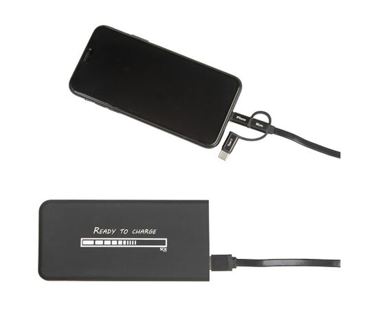 SCX.design P17 5000 mAh Powerbank mit Leuchtlogo Schwarz, Weiß - SCX.design 1PX01700