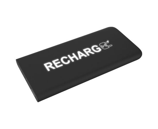 SCX.design P17 5000 mAh Powerbank mit Leuchtlogo Schwarz, Weiß - SCX.design 1PX01700