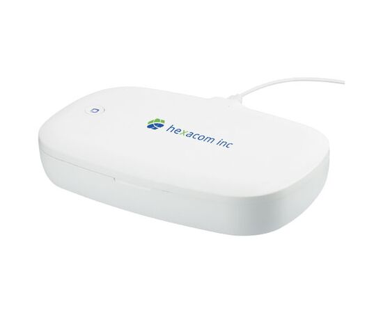 Capsule UV smartphone sanitizer with 5W wireless charging pad White - Unbranded 12413401