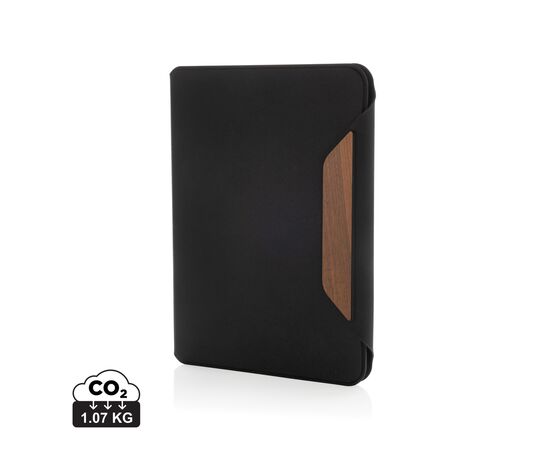 Conférencier A5 en noyer et rPET AWARE™ Teri Noir - XD Xclusive P774.6401