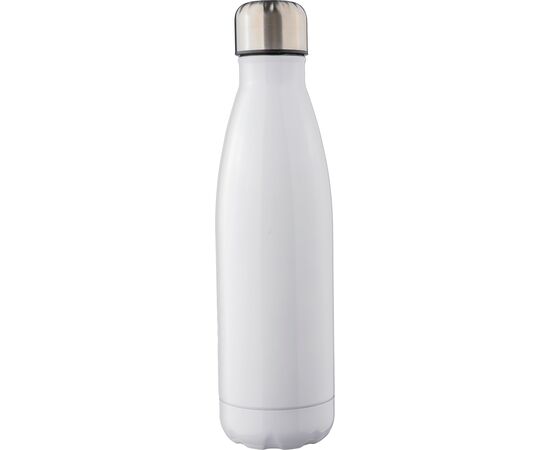 Gerecycled roestvrijstalen dubbelwandige fles 500 ml Clifford Wit -  1171300.002