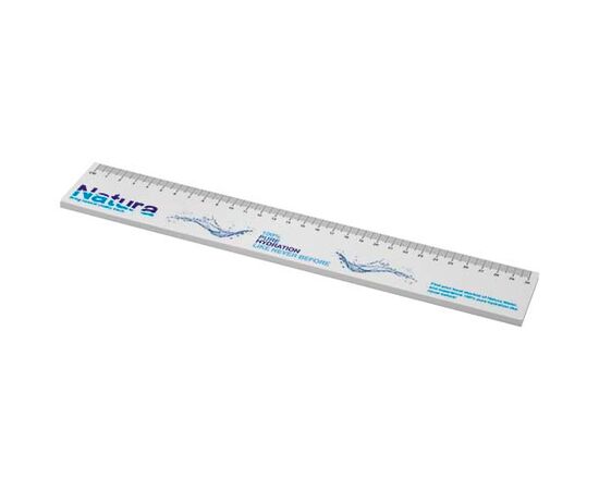 Sticky-Mate® Haftnotizen mit gedrucktem 30 cm Lineal aus recyceltem Material Weiß - Unbranded 21301011