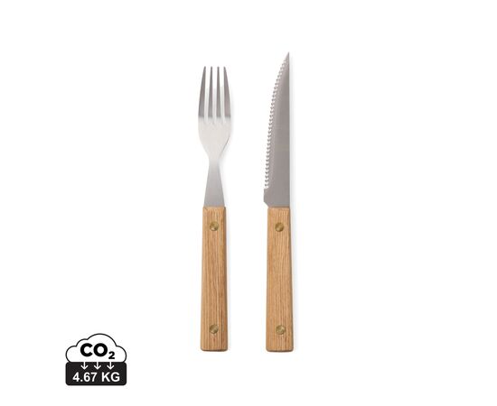 VINGA Set de couverts 8pcs Paso Brun - Vinga V4220009