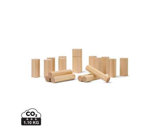 VINGA Kubb mini spel Bruin - Vinga V4532309