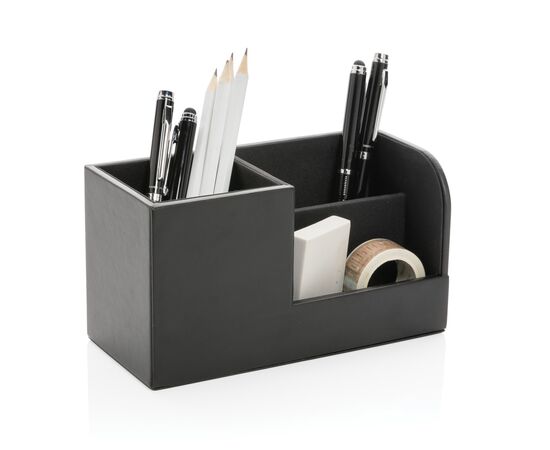 Swiss Peak RCS recycelter PU Desk organizer Schwarz - Swiss Peak P300.221