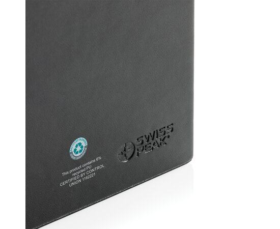 Swiss Peak RCS recycelter PU Desk organizer Schwarz - Swiss Peak P300.221