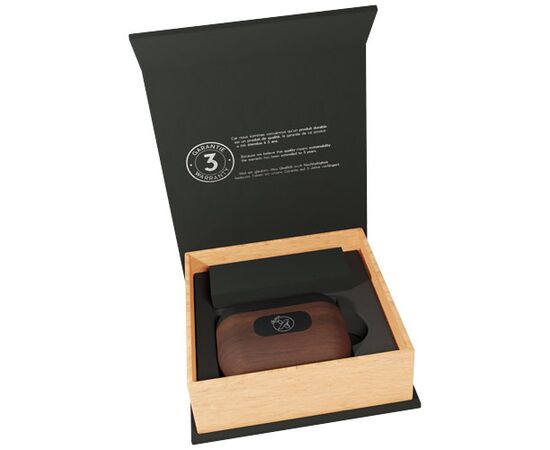 SCX.design E18 True Wireless Ohrhörer mit Leuchtlogo Holz, Schwarz - SCX.design 1PX05871