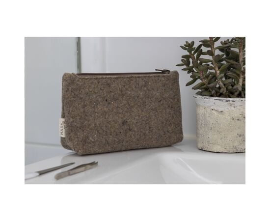 Recycled Felt Case trousse Taupe - Made Out Of W29542