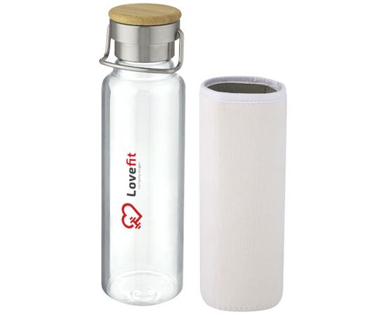 Thor 660 ml glass bottle with neoprene sleeve White - Unbranded 10069601