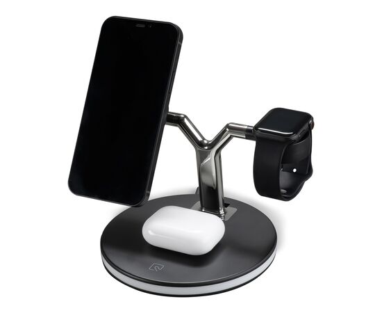  Base de recharge sans fil pour Airpods, Apple watch et Magsafe 15W Noir -  LT91240-N0002