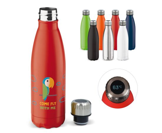 Thermo bottle Swing with temperature display 500ml White -  LT98855-N0001
