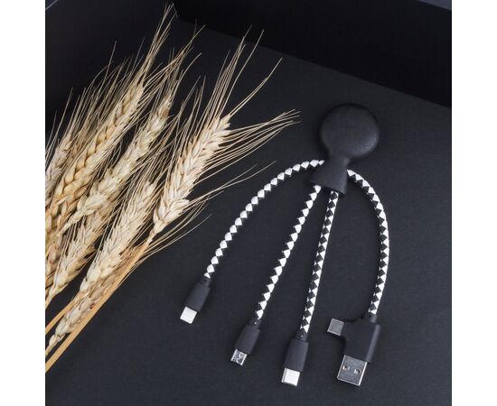 2067 | Xoopar Mr. Bio Wheat Eco-Friendly Cable Schwarz - Xoopar LT41003-N0002