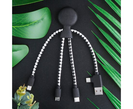 2067 | Xoopar Mr. Bio Wheat Eco-Friendly Cable Schwarz - Xoopar LT41003-N0002
