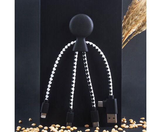 2067 | Xoopar Mr. Bio Wheat Eco-Friendly Cable Schwarz - Xoopar LT41003-N0002