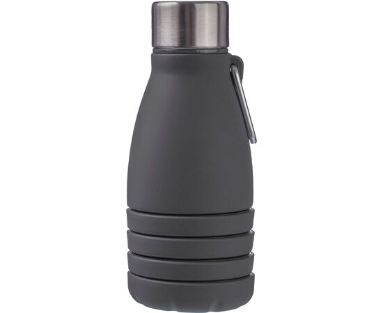 Gourde pliable de 550 ml en silicone Erin Noir -  1172250.001