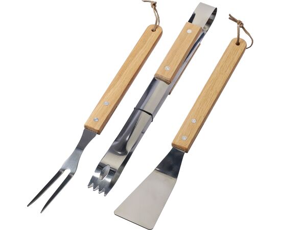 Grill-Set aus Edelstahl Kaitlyn Braun -  1172423.011