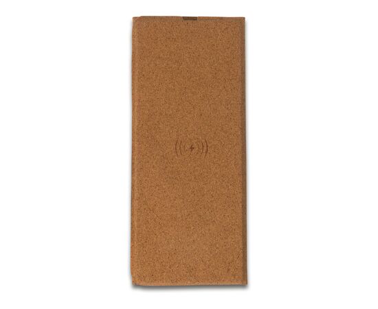 Tapis de souris en liège avec chargeur sans fil 5W Nature -  LT91079-N0094