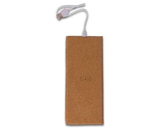 Tapis de souris en liège avec chargeur sans fil 5W Nature -  LT91079-N0094