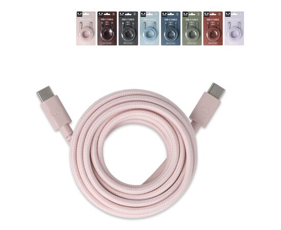 2UCC200 | Fresh 'Rebel Câble USB-C vers USB-C 2,0 m Rose pastel - Fresh 'n Rebel LT49409-N0079