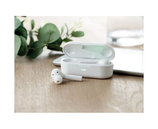 Ecouteurs TWS  base de charge Blanc -  MO9838-06