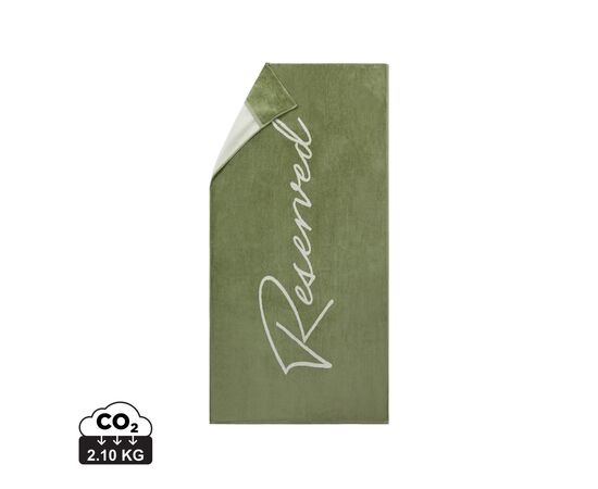 Vinga Lounge stoel handdoek Groen, Beige - Vinga 8055