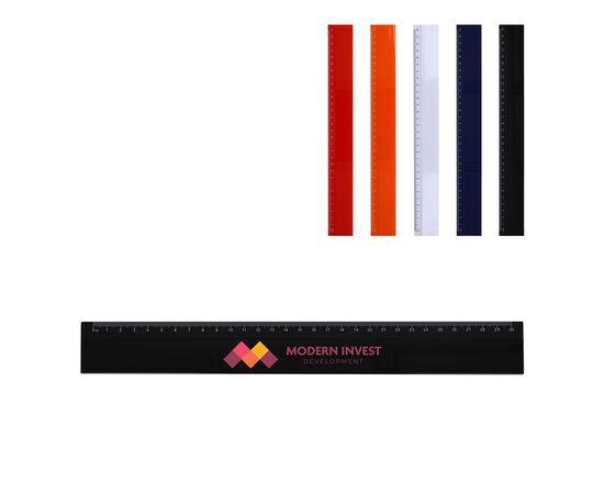 Lineal 30cm  Weiß -  LT91922-N0001