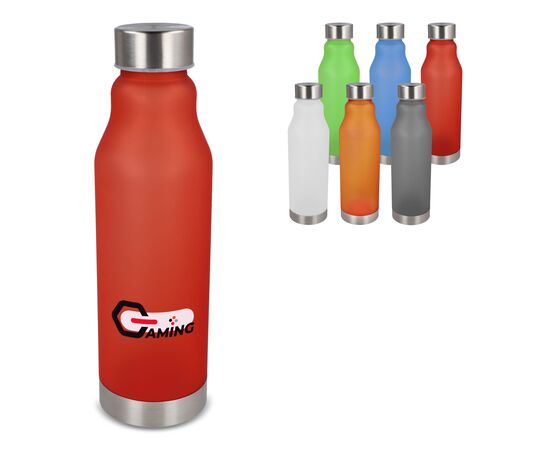 R-PET Flasche gefrostet 600ml Ecru, Weiss -  LT98824-N5401