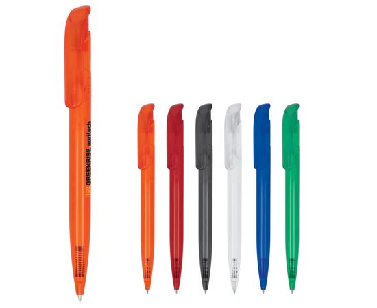 Balpen Atlas transparant Transparant, Wit -  LT80829-N0401