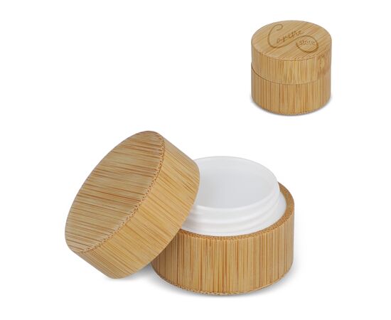 Lipbalm round bamboo Nature -  LT90481-N0094