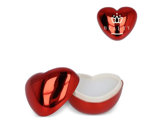 Baume à lèvres en forme de cœur métallique Rouge -  LT90487-N0021