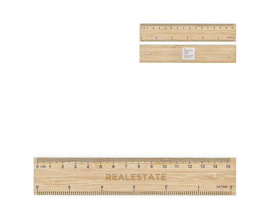 Bambus-Lineal 15cm Natur -  LT91923-N0094